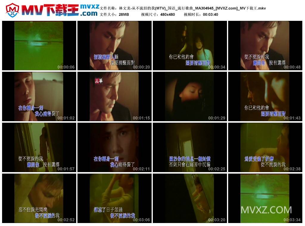 林文龙-从不流泪的我(MTV)_国语_流行歌曲_MA304945